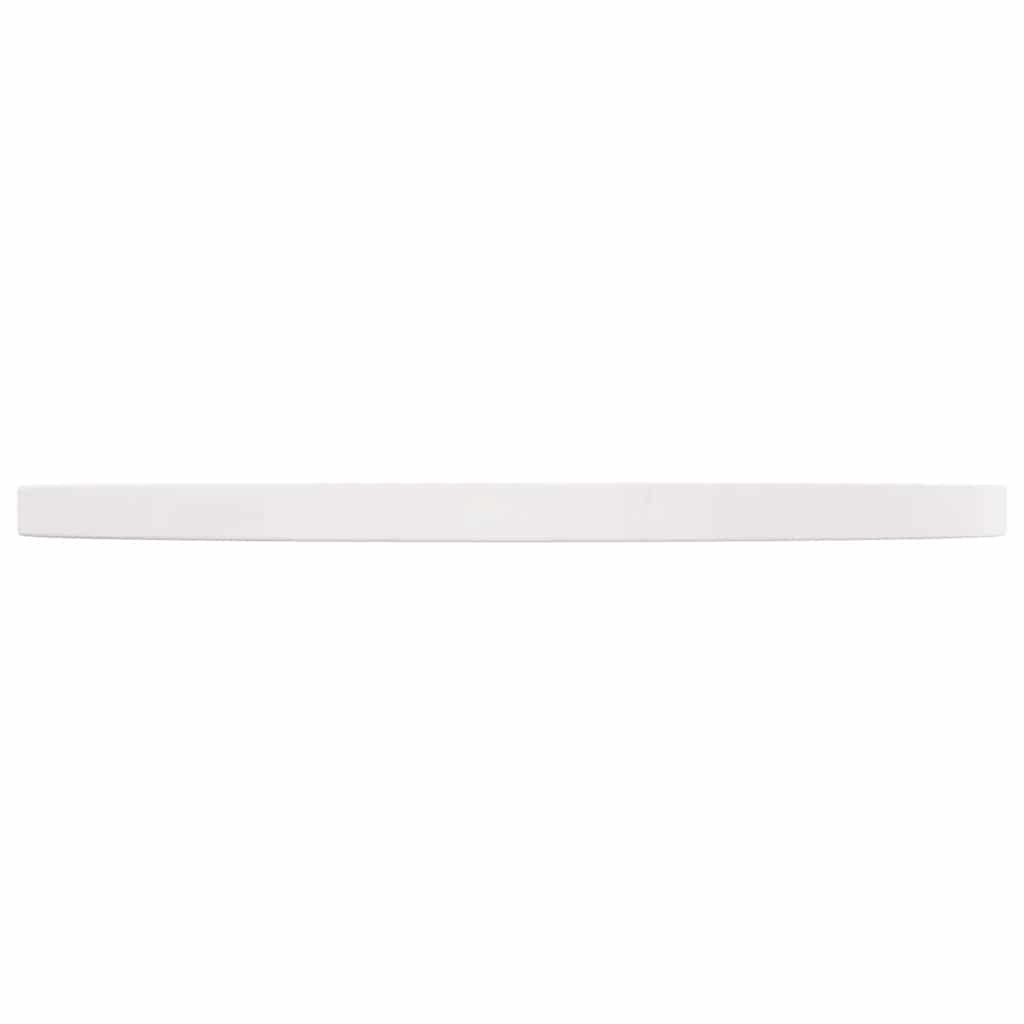 Table Top White ?0x2.5 cm Solid Wood Pine