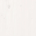 Table Top White ?0x2.5 cm Solid Wood Pine