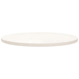 Table Top White Ø70x2.5 cm Solid Wood Pine