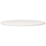 Table Top White ?0x2.5 cm Solid Wood Pine