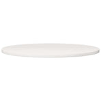 Table Top White ?0x2.5 cm Solid Wood Pine