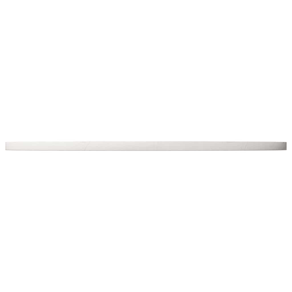 Table Top White ?0x2.5 cm Solid Wood Pine