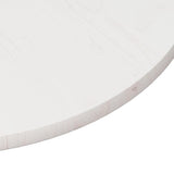 Table Top White ?0x2.5 cm Solid Wood Pine