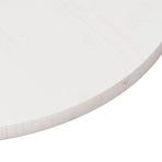 Table Top White ?0x2.5 cm Solid Wood Pine