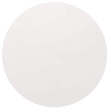 Table Top White Ø90x2.5 cm Solid Wood Pine