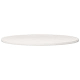 Table Top White ?0x2.5 cm Solid Wood Pine