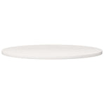 Table Top White ?0x2.5 cm Solid Wood Pine