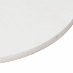 Table Top White ?0x2.5 cm Solid Wood Pine
