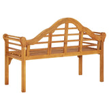 Garden Bench 125 cm Solid Wood Acacia - Top-Down View