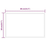 LED Bathroom Mirror 80x50 cm