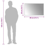 LED Bathroom Mirror 80x50 cm