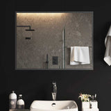 LED Bathroom Mirror 80x60 cm - Side View