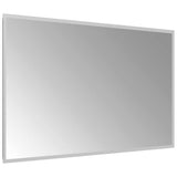 LED Bathroom Mirror 100x60 cm - Top-Down View