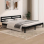 Bed Frame without Mattress Black 183x203 cm King