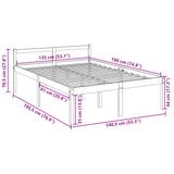 Senior Bed without Mattress 135x190 cm - Extra Image