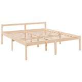 Senior Bed without Mattress 183x203 cm King - Side View