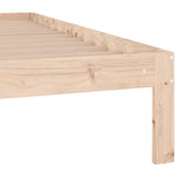 Bed Frame without Mattress 135x190 cm - Rear View