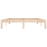 Bed Frame without Mattress Solid Wood 150x200 cm - Top-Down View