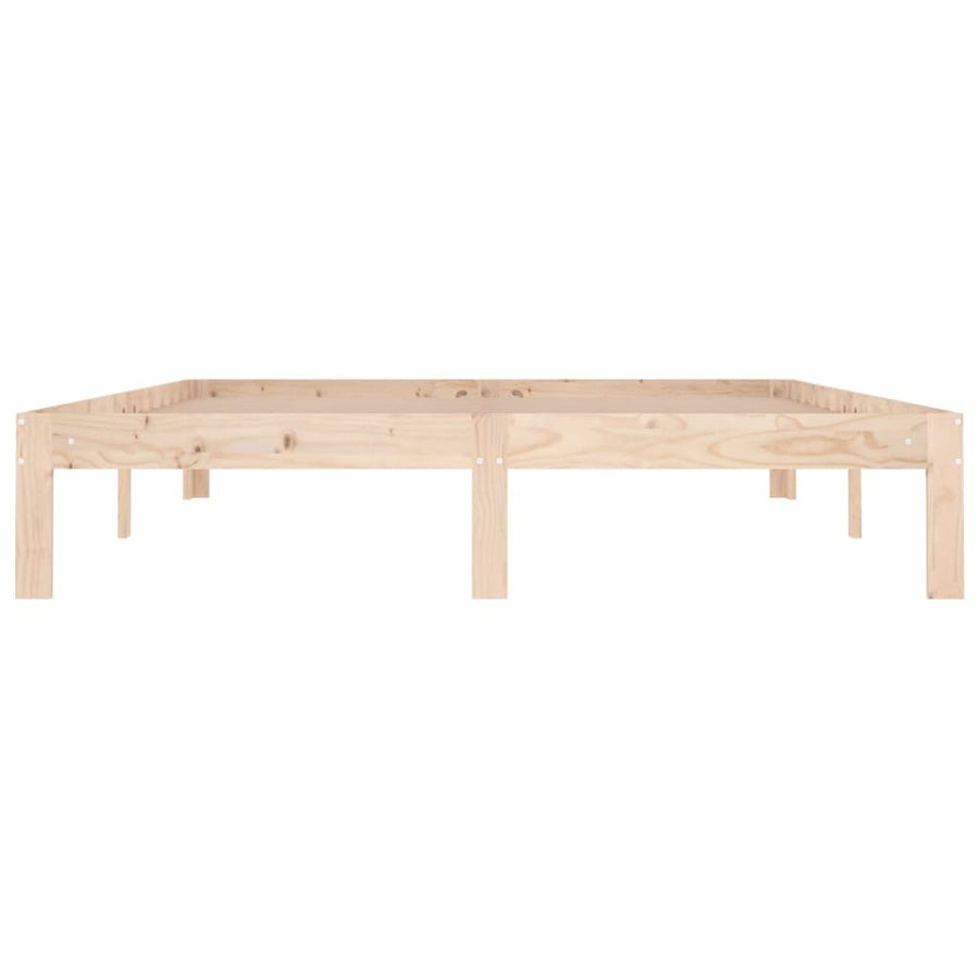 Bed Frame without Mattress Solid Wood 150x200 cm