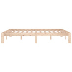 Bed Frame without Mattress Solid Wood 150x200 cm