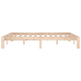 Bed Frame without Mattress Solid Wood 150x200 cm - 45-Degree Angle