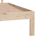 Bed Frame without Mattress 150x200 cm - Rear View