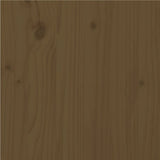 Bed Frame without Mattress Honey Brown 150x200 cm - Close-Up Angle