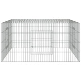 Rabbit Cage 110x110x55 cm Galvanised Iron - 45-Degree Angle