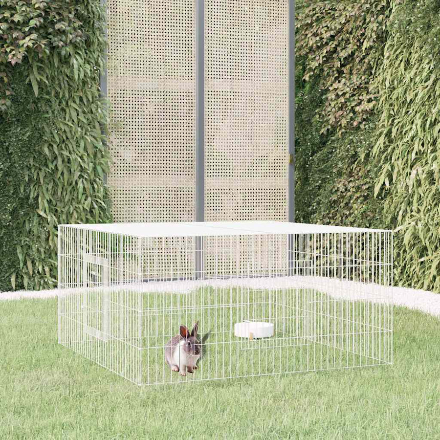 Rabbit Cage 110x110x55 cm Galvanised Iron