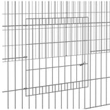 3-Panel Rabbit Cage 325x109x54 cm Galvanised Iron
