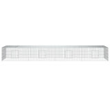 4-Panel Rabbit Cage 433x109x54 cm Galvanised Iron - Side View