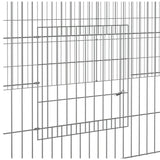 4-Panel Rabbit Cage 433x109x54 cm Galvanised Iron