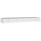 5-Panel Rabbit Cage 541x109x54 cm Galvanised Iron - Front View