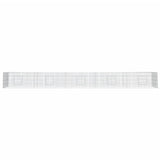 5-Panel Rabbit Cage 541x109x54 cm Galvanised Iron