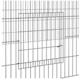 5-Panel Rabbit Cage 541x109x54 cm Galvanised Iron