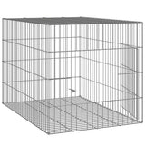 Rabbit Cage 78x54x54 cm Galvanised Iron - Top-Down View
