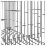 Rabbit Cage 78x54x54 cm Galvanised Iron - Rear View