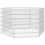 Free Range Animal Enclosure 6-Panel 54x60 cm Galvanised Iron