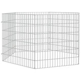 Free Range Animal Enclosure 6-Panel 54x60 cm Galvanised Iron