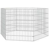Free Range Animal Enclosure 6-Panel 54x60 cm Galvanised Iron