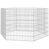 Free Range Animal Enclosure 6-Panel 54x60 cm Galvanised Iron - Top-Down View