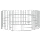 Free Range Animal Enclosure 8-Panel 54x60 cm Galvanised Iron - Side View