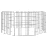 Free Range Animal Enclosure 8-Panel 54x60 cm Galvanised Iron