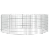 Free Range Animal Enclosure 10-Panel 54x60 cm Galvanised Iron