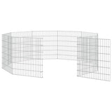 Free Range Animal Enclosure 10-Panel 54x60 cm Galvanised Iron - 45-Degree Angle