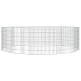 Free Range Animal Enclosure 12-Panel 54x60 cm Galvanised Iron