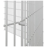 Free Range Animal Enclosure 12-Panel 54x60 cm Galvanised Iron - Rear View