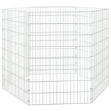 Free Range Animal Enclosure 6-Panel 54x80 cm Galvanised Iron