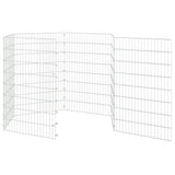 Free Range Animal Enclosure 6-Panel 54x80 cm Galvanised Iron