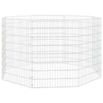 Free Range Animal Enclosure 8-Panel 54x80 cm Galvanised Iron